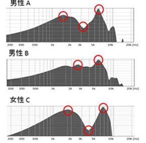 人により異なる耳穴の形状を音で識別する