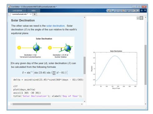 MATLAB Live Editor