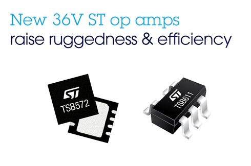 36V耐圧オペアンプ「TSB572」「TSB611」