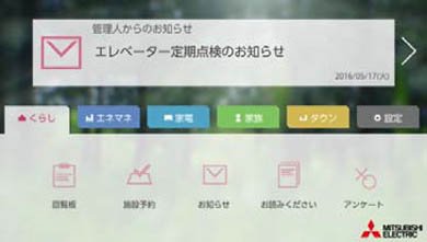 家庭のTV画面イメージ