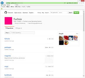Fuchsia（GitHub）
