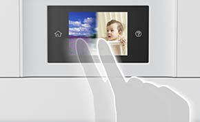 「EP-879AW／AB／AR」に搭載された「直感タッチパネル」のUIの実現に、「exbeans UI Conductor」が用いられている