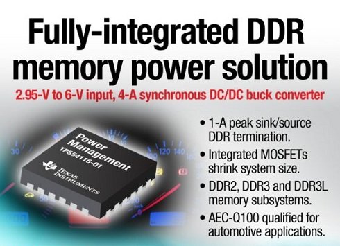 同期整流DC-DC降圧型コンバーター「TPS54116-Q1」