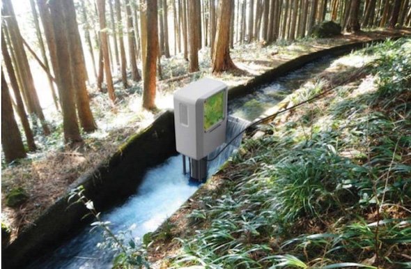 開発した小水力発電機　出典：協和コンサルタンツ