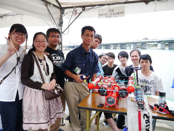 長崎大学と日本文理大学の合同チームのメンバー