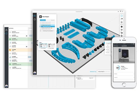 GrabCAD Printソフトウェアのスクリーンイメージ