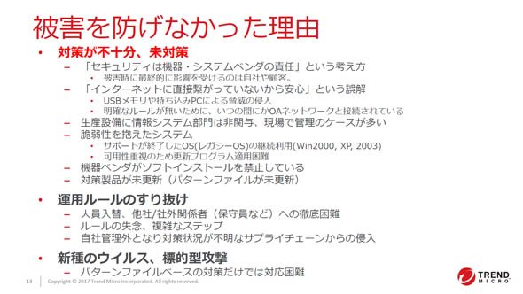 被害を防げなかった理由について