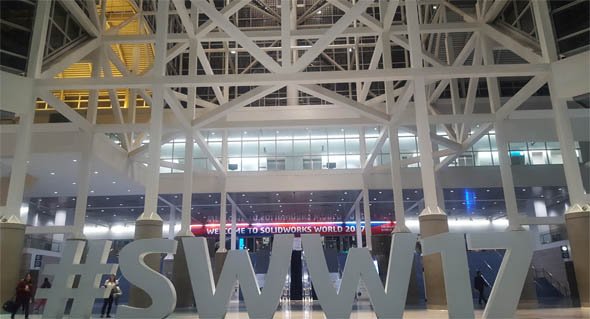 「SOLIDWORKS World 2017」の会場正面