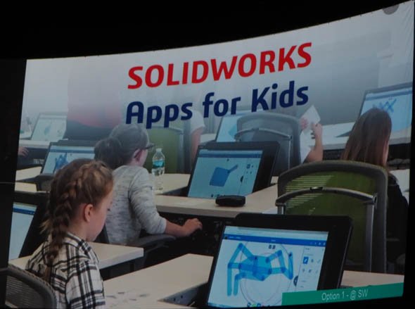 3Dデザインの素晴らしさを遊びながら学習できる「SOLIDWORKS Apps for Kids」の開発も順調だという