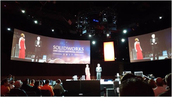 「SOLIDWORKS USER GROUP NETWORK AWARDS 2017」の様子