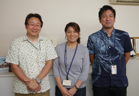 中城村の「護佐丸歴史資料図書館への地域情報システム導入事業」に携わったメンバー
