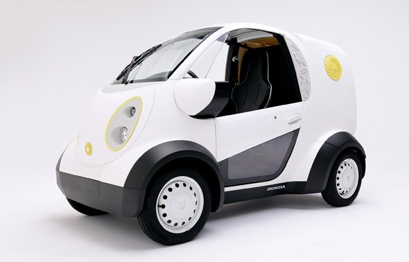 ホンダ、豊島屋、カブクが共同で製作した3Dプリント技術を活用した車両