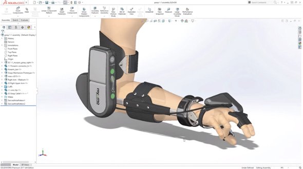 「SOLIDWORKS 2017」の画面イメージ