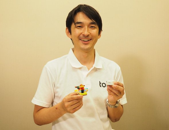 toioプロジェクトのリーダーを務めるソニー 新規事業創出部 TA 事業準備室 統括課長の田中章愛氏
