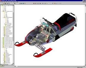 「SolidWorks 98」の画面イメージ（出典：ソリッドワークス・ジャパン）