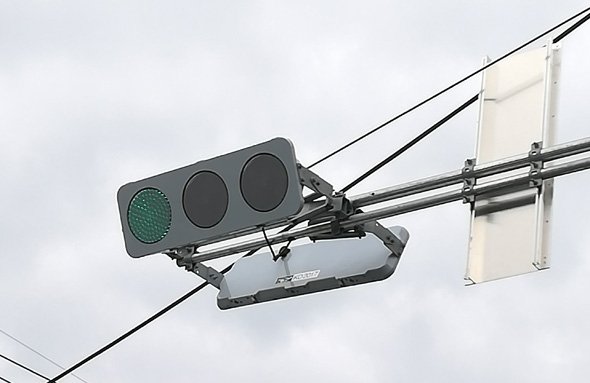 埼玉県さいたま市で最近整備されたばかりの新型LED式信号機