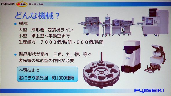 おにぎり成形はどんな機械なのか？