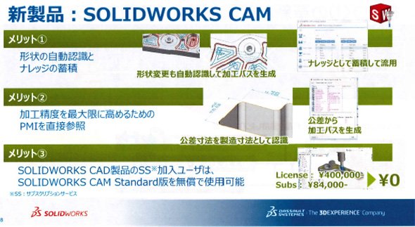 後発ながら形状の自動認識とナレッジ機能で差別化を図る「SOLIDWORKS CAM」