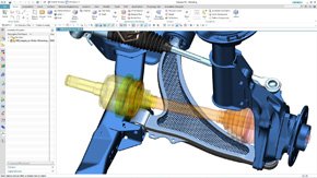 最新バージョン「NX 12」の画面イメージ（出典：シーメンスPLMソフトウェア）