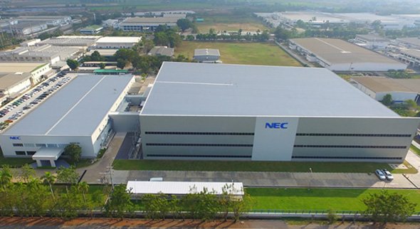 NECプラットフォームズタイの新工場外観（出典：NECプラットフォームズ）