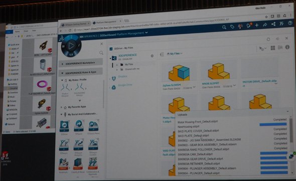 「3DEXPERIENCE Social Collaboration Services」の画面イメージ（2）