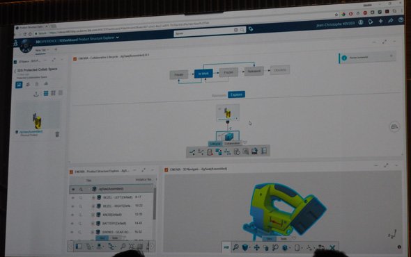 「SOLIDWORKS 3DEXPERIENCE PLM Services」の画面イメージ（1）