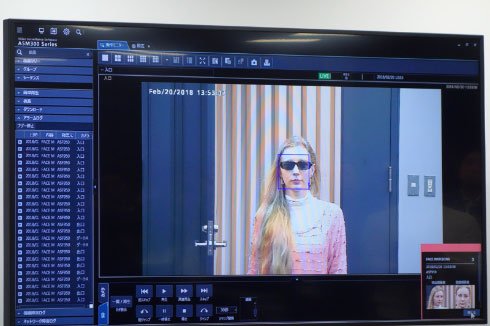 防犯カメラ向け顔認証システム「FacePRO」デモ