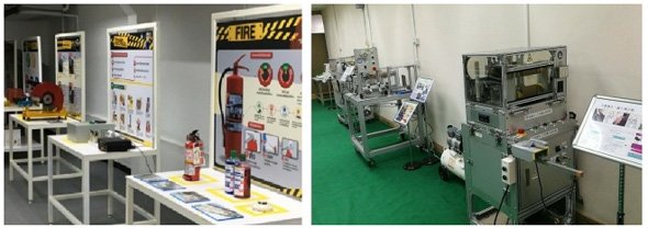 サイアムトッパン（左）とトッパンリーフォン（右）に開設した「トッパングループ安全道場」