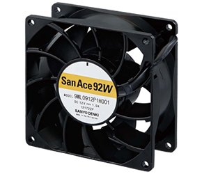 防水ファン「San Ace 92W」 出典：山洋電気