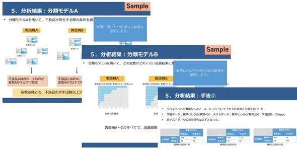 AI簡易診断パッケージの作業例　出典：スカイディスク