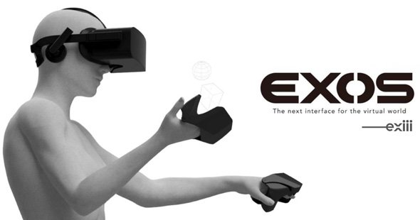 exiiiは現在、VR向け触覚ウェアラブルデバイス「EXOS」の開発に取り組んでいる