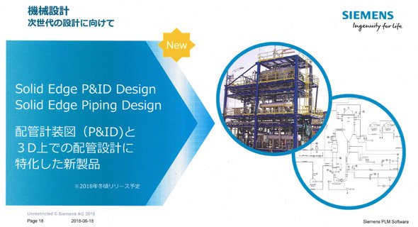 「Solid Edge P&ID Design」と「Solid Edge Piping Design」について