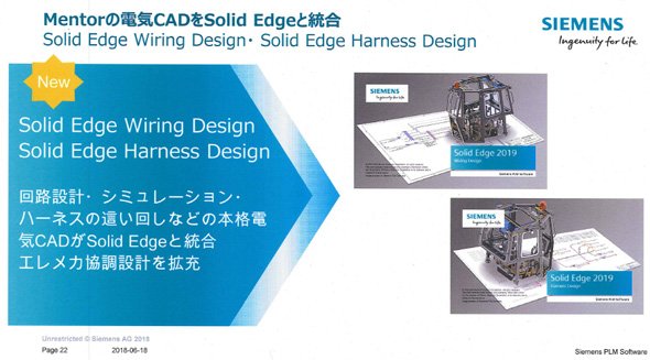 「Solid Edge Wiring Design」と「Solid Edge Harness Design」について