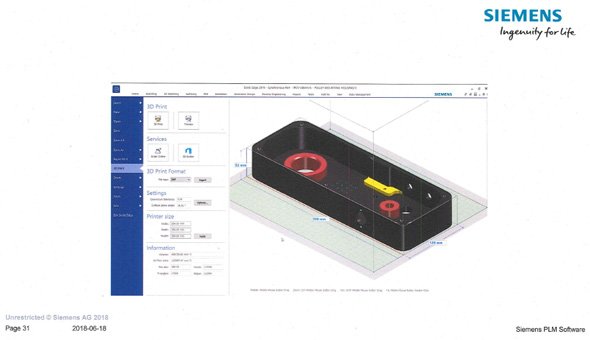 「Solid Edge 2019」は、HPの「Jet Fusion 3Dプリンティングソリューション」との連携が強化されている