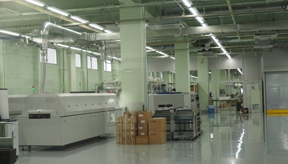基板実装ラインの様子