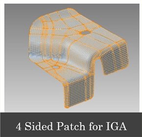 CADモデルから変換されたIGAモデル 出典：JSOL