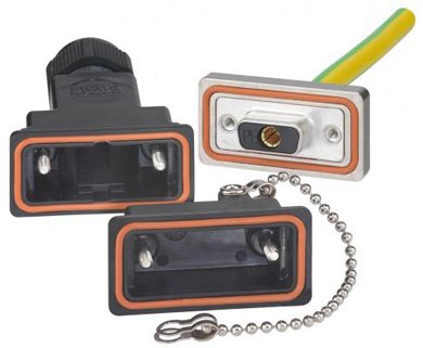 IP66／IP67準拠の「D-Subアース用コネクター」