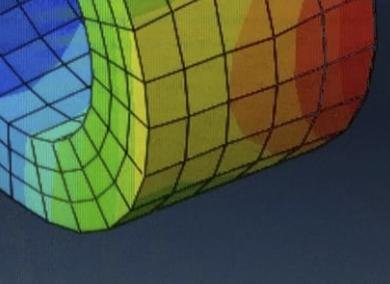 SIMULIA Abaqusトレーニングデータより6面体メッシュ