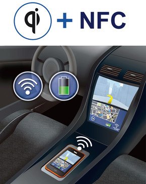 Qi規格とNFCを組み合わせることで車載アプリケーションの技術革新に貢献