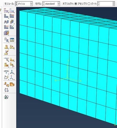 SIMULIA Abaqus/CAE メッシュ設定画面