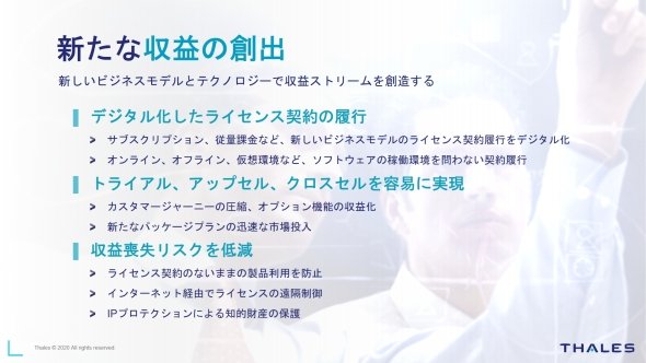 Sentinelソリューションによる「新たな収益の創出」