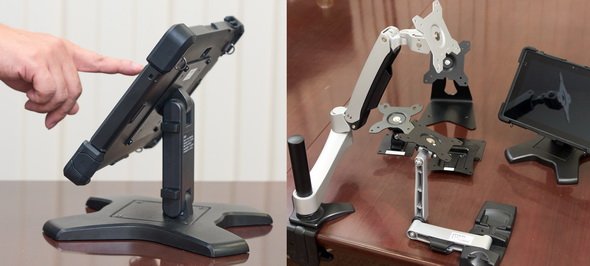 写真2　Endeavor JT50を据え置き端末やモニタリング端末として利用できる