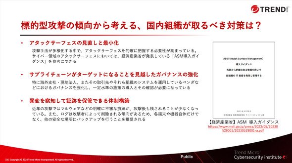 トレンドマイクロによる対策の一例